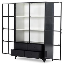 Corden Modern Classic 2 Glass Door 4 Drawer Display Case|