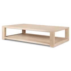 Tahoma Modern Classic Beige Oak Rectangular Coffee Table|