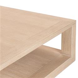 Tahoma Modern Classic Beige Oak Rectangular Coffee Table|