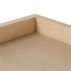 Corazon Coastal Beach Natural Mango Wood Frame Woven Cane 4 Door Sideboard|