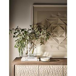 Ethan Modern White Wood Weathered Grey Oak Rectangular Sideboard|