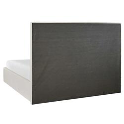 Tristan Modern Classic Off White Upholstered Tufted Bed - Queen|