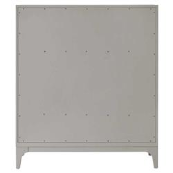 Tristan Modern Classic Light Grey Wood Tall Dresser|