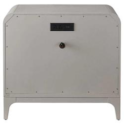 Tristan Modern Classic Light Grey Wood Nightstand|