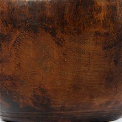 Phil Rustic Lodge Brown Wood Decorative Table Vase|