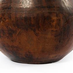 Phil Rustic Lodge Brown Wood Decorative Table Vase|