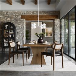 Phil Rustic Lodge Brown Wood Decorative Table Vase|