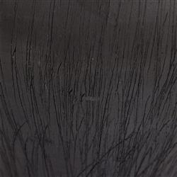 Claire Mid Century Modern Black Clay Decorative Bud Table Vase|