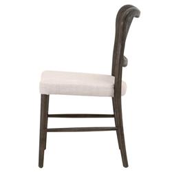 Zachary Coastal Beach Dark Brown Oak Wood Cane Back Dining Chair - Set of 2|
