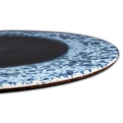 L'Objet Terra Modern Classic Indigo Porcelain Charger Plate|
