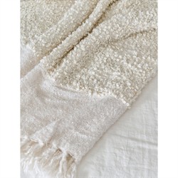 Murphy Modern Classic Cream Oversized Throw Blanket|