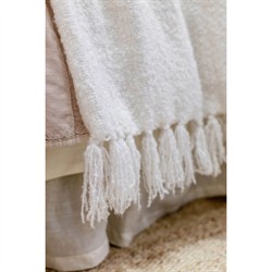 Murphy Modern Classic Cream Oversized Throw Blanket|