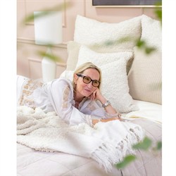 Murphy Modern Classic Cream Boucle Throw Pillow - 20x20|