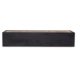 Rhian Coastal Natural Woven Cane Black Mango Wood 9 Drawer Dresser|