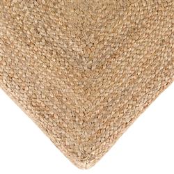 Sienna Coastal Beach Tan Square Pouf|
