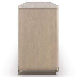 Adalyn Modern Classic Travertine Beige Wood Double Dresser|