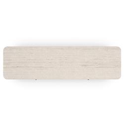 Adalyn Modern Classic Travertine Beige Wood Double Dresser|