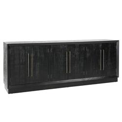 Holand Modern Classic Black Pine Wood Sideboard|