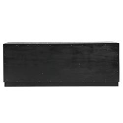 Holand Modern Classic Black Pine Wood Sideboard|