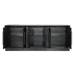 Holand Modern Classic Black Pine Wood Sideboard|