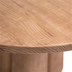 Wilmar Rustic Lodge Natural Reclaimed Pine Round Pedestal Dining Table - 48"W|