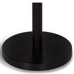 Freya Industrial Loft Cream Marble Black Steel Drink Side Table|