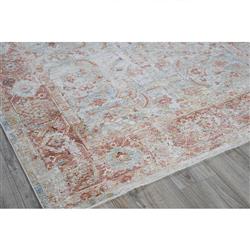 The Met Antique Loom Rust Floral Patterned Rug - 12'x15'|