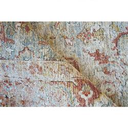 The Met Antique Loom Rust Floral Patterned Rug - 12'x15'|