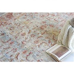 The Met Antique Loom Rust Floral Patterned Rug - 12'x15'|