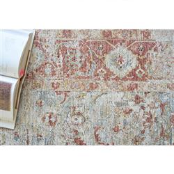 The Met Antique Loom Rust Floral Patterned Rug - 12'x15'|