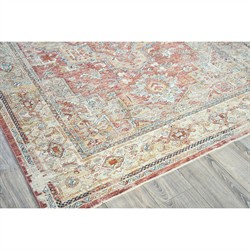Nathan Antique Loom Rust Oushak Patterned Rug - 10'x14'|