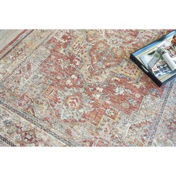Nathan Antique Loom Rust Oushak Patterned Rug - 10'x14'|