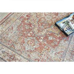 The Met Antique Loom Rust Oushak Patterned Rug - 8'x10'|