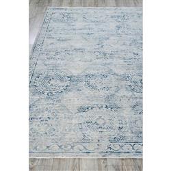 The Met Vintage Loom Blue Patterned Rug - 4'x6'|
