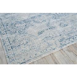 The Met Vintage Loom Blue Patterned Rug - 4'x6'|