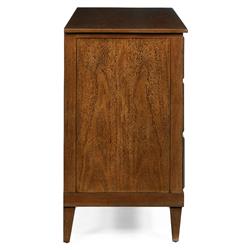 Ansley French Country Hazelnut Brown Wood Bachelor Chest|