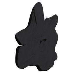 Marcello Rustic Lodge Black Teak Wood Wall Sculpture|