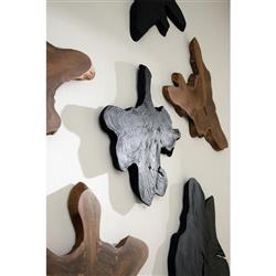 Marcello Rustic Lodge Natural Teak Wood Wall Sculpture|