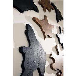 Marcello Rustic Lodge Natural Teak Wood Wall Sculpture|