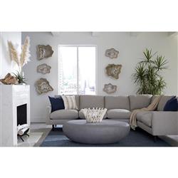 Sonia Coastal Beach Beige Wall Sculpture - Small|
