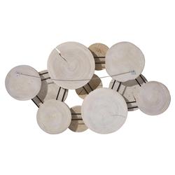 Hilda Modern Bleached Mango Wood Wall Sculpture - Small|