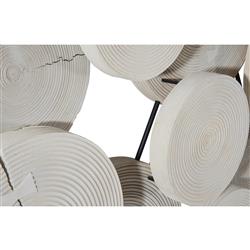 Hilda Modern Bleached Mango Wood Wall Sculpture - Small|