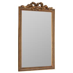 Ulysses French Country Antique Gold Beveled Frame Wall Mirror - Large|