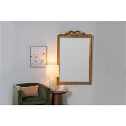 Ulysses French Country Antique Gold Beveled Frame Wall Mirror - Large|
