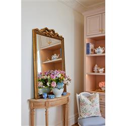 Ulysses French Country Antique Gold Beveled Frame Wall Mirror - Large|