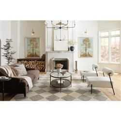 Kaelith French Country Beige Wool Diamond Patterned Rug - 5'x7'6"|