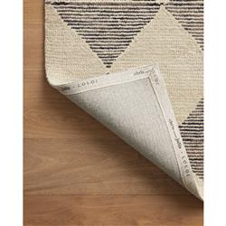 Kaelith French Country Beige Wool Diamond Patterned Rug - 5'x7'6"|