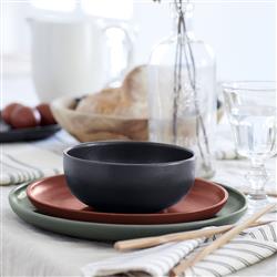 Pacifica Modern Classic Seed Grey Stoneware Cereal Bowl|