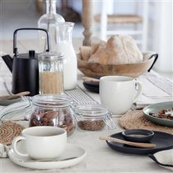 Pacifica Modern Classic Vanilla Stoneware Coffee Mug|