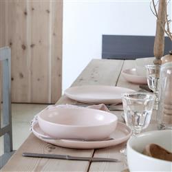 Pacifica Modern Classic Marshmallow Stoneware Pasta Bowl|